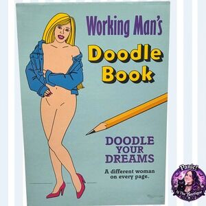 Ivory Tower Working Man's Doodle Book Adult Humor 1991 Vintage Gag Gift Kitsch